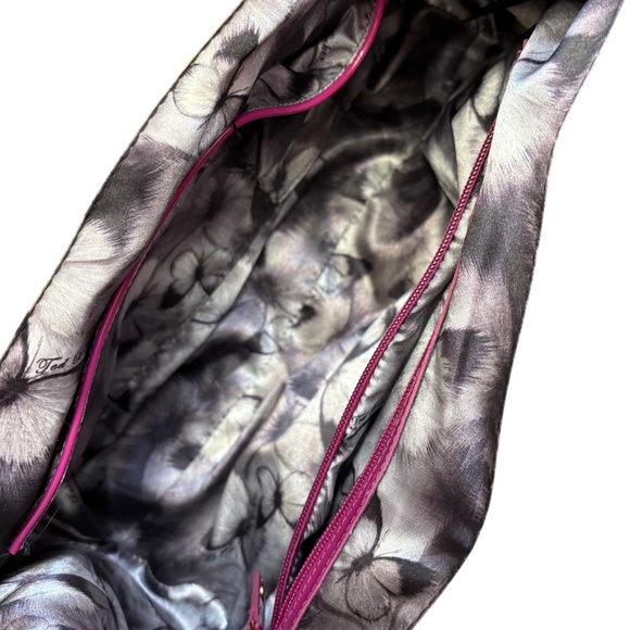 Ted baker purple patent leather chevron quilted tote bag - Picture 11 of 12